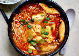 Sundubu-Jjigae (Korean spicy soft tofu stew)